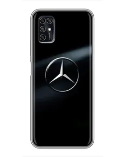 Чехол для ZTE Blade V2020 Smart с картинкой «Mercedes на металле»