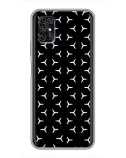 Чехол для ZTE Blade V2020 Smart с картинкой «Mercedes паттерн звезд»