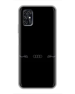 Чехол для ZTE Blade V2020 Smart с картинкой «Audi — световой подпись»
