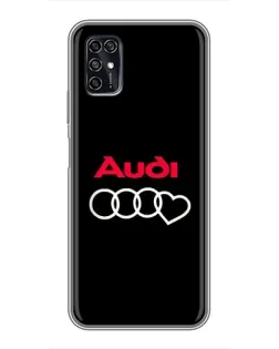 Чехол для ZTE Blade V2020 Smart с картинкой «Логотип Audi Heart»