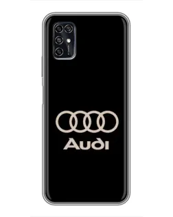 Чохол для ZTE Blade V2020 Smart з картинкою «Audi — золотий логотип»