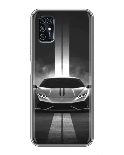 Чехол для ZTE Blade V2020 Smart с картинкой «Lamborghini симметрия дорог» Чехол для ZTE Blade V2020 Smart с картинкой «Lamborghini симметрия дорог»