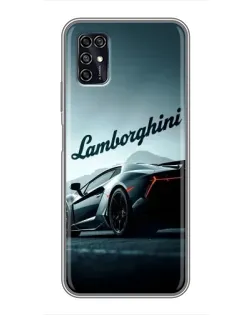 Чехол для ZTE Blade V2020 Smart с картинкой «Классическая надпись Lamborghini»