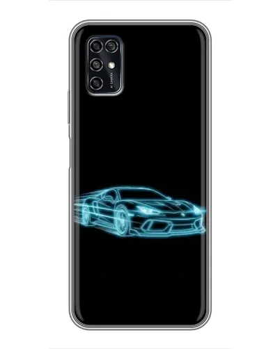 Чехол для ZTE Blade V2020 Smart с картинкой «Неоновый контур Lamborghini» Чехол для ZTE Blade V2020 Smart с картинкой «Неоновый контур Lamborghini»