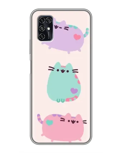 Чехол для ZTE Blade V2020 Smart с картинкой «Pusheen трио» Чехол для ZTE Blade V2020 Smart с картинкой «Pusheen трио»