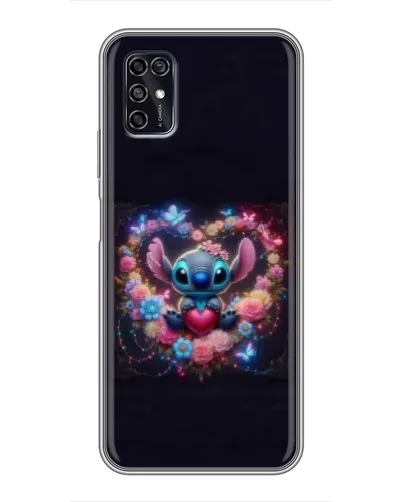 Чохол для ZTE Blade V2020 Smart з картинкою «Stitch у квітах» Чохол для ZTE Blade V2020 Smart з картинкою «Stitch у квітах»