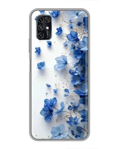 Чохол для ZTE Blade V2020 Smart з картинкою «Блакитний квітковий каскад» Чохол для ZTE Blade V2020 Smart з картинкою «Блакитний квітковий каскад»
