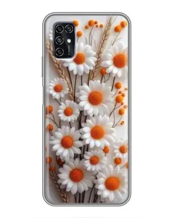 Чохол для ZTE Blade V2020 Smart з картинкою «Білі сухоцвіти»