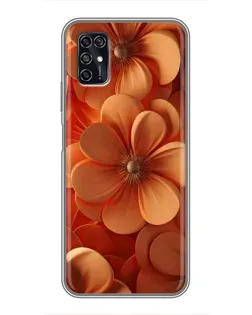 Чохол для ZTE Blade V2020 Smart з картинкою «Помаранчева макро квітка»