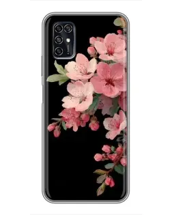 Чохол для ZTE Blade V2020 Smart з картинкою «Рожева гілка сакури»