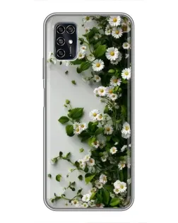 Чохол для ZTE Blade V2020 Smart з картинкою «Гілка дрібних білих квітів»