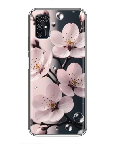 Чехол для ZTE Blade V2020 Smart с картинкой «Нежная сакура и капли» Чехол для ZTE Blade V2020 Smart с картинкой «Нежная сакура и капли»