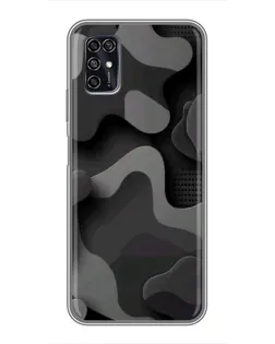 Чохол для ZTE Blade V2020 Smart з картинкою «Темний абстрактний камуфляж»