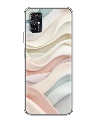 Чехол для ZTE Blade V2020 Smart с картинкой «Пастельные нежные волны»