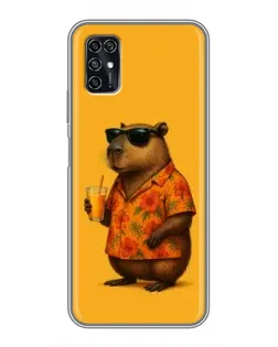 Чохол для ZTE Blade V2020 Smart з картинкою «Капібара на відпочинку»