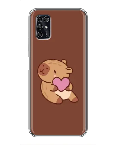 Чехол для ZTE Blade V2020 Smart с картинкой «Капибара с сердцем» Чехол для ZTE Blade V2020 Smart с картинкой «Капибара с сердцем»