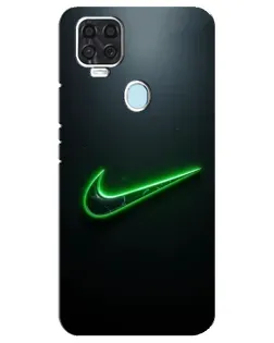 Чехол для ZTE Blade V2020 с картинкой «Неоновый контур Nike»