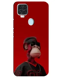 Чехол для ZTE Blade V2020 с картинкой «Bored Ape в красном» Чехол для ZTE Blade V2020 с картинкой «Bored Ape в красном»