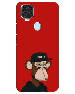 Чехол для ZTE Blade V2020 с картинкой «Bored Ape — красный фон» Чехол для ZTE Blade V2020 с картинкой «Bored Ape — красный фон»