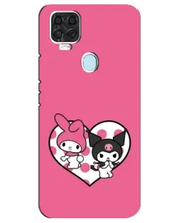 Чехол для ZTE Blade V2020 с картинкой «Kuromi и My Melody» Чехол для ZTE Blade V2020 с картинкой «Kuromi и My Melody»