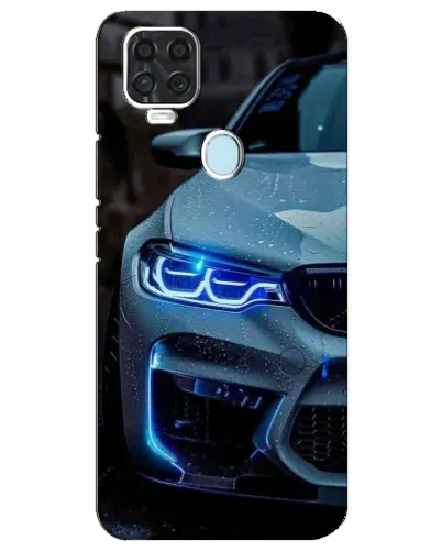 Чехол для ZTE Blade V2020 с картинкой «Взгляд BMW с синими фарами»
