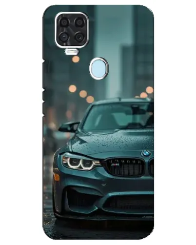 Чехол для ZTE Blade V2020 с картинкой «BMW в огнях города»