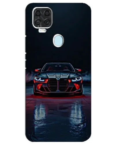 Чехол для ZTE Blade V2020 с картинкой «BMW на мокрой дороге»