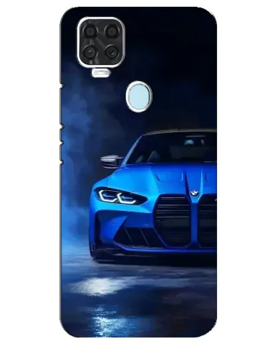 Чехол для ZTE Blade V2020 с картинкой «Голубая BMW M4»
