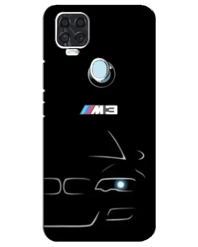 Чехол для ZTE Blade V2020 с картинкой «Минималистичный принт BMW M3»