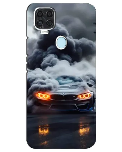 Чехол для ZTE Blade V2020 с картинкой «BMW в дыму»