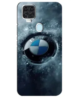 Чехол для ZTE Blade V2020 с картинкой «Логотип BMW — лед»