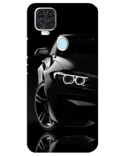 Чехол для ZTE Blade V2020 с картинкой «Черная BMW — профиль»