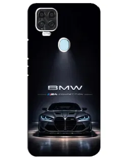 Чехол для ZTE Blade V2020 с картинкой «BMW сквозь ночной город»