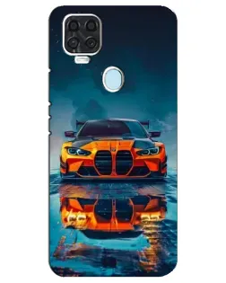 Чехол для ZTE Blade V2020 с картинкой «BMW — золотая эмблема»