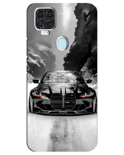 Чехол для ZTE Blade V2020 с картинкой «BMW — акварельный дрифт»