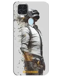 Чохол для ZTE Blade V2020 з картинкою «PUBG — боєць у пилу»