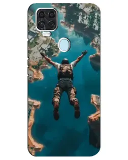 Чохол для ZTE Blade V2020 з картинкою «PUBG — вільне падіння»