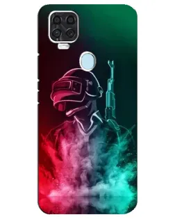 Чохол для ZTE Blade V2020 з картинкою «PUBG — вогняний воїн»