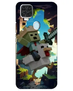 Чехол для ZTE Blade V2020 с картинкой «Стив и гусь» Чехол для ZTE Blade V2020 с картинкой «Стив и гусь»