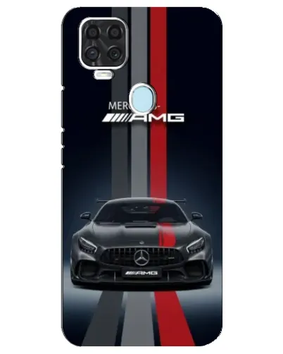 Чехол для ZTE Blade V2020 с картинкой «Mercedes — белый карбон»