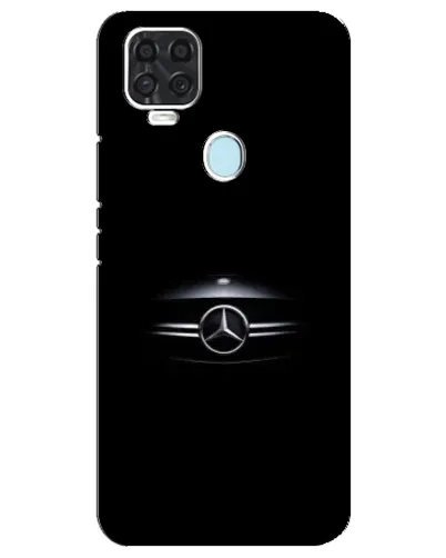 Чехол для ZTE Blade V2020 с картинкой «Mercedes — абстрактные линии»