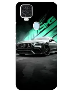 Чехол для ZTE Blade V2020 с картинкой «Темный Mercedes AMG»