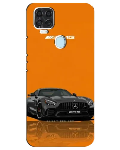 Чехол для ZTE Blade V2020 с картинкой «Оранжевый Mercedes AMG»