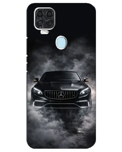 Чехол для ZTE Blade V2020 с картинкой «Mercedes в дыму»