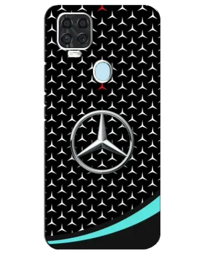 Чехол для ZTE Blade V2020 с картинкой «Mercedes — бирюзовый акцент»