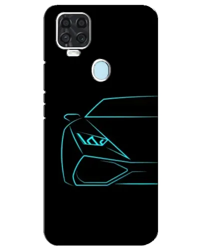 Чохол для ZTE Blade V2020 з картинкою «Блакитний силует Lamborghini» Чохол для ZTE Blade V2020 з картинкою «Блакитний силует Lamborghini»