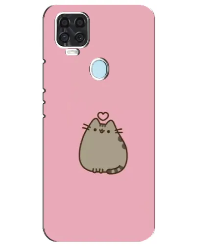 Чехол для ZTE Blade V2020 с картинкой «Pusheen сердце»