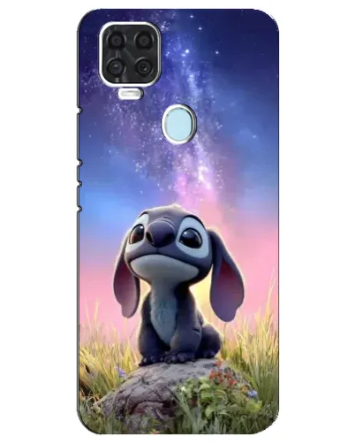 Чехол для ZTE Blade V2020 с картинкой «Стич на рассвете»