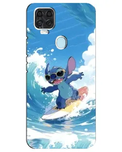 Чехол для ZTE Blade V2020 с картинкой «Стич на волне»