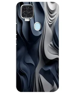 Чехол для ZTE Blade V2020 с картинкой «Объемные синие складки» Чехол для ZTE Blade V2020 с картинкой «Объемные синие складки»